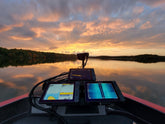 Triple fish finder bow mount Ranger FS boats.